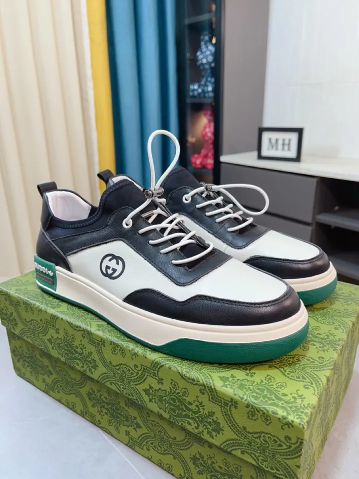 Men's shoes 💰440🌹🌹GUCCI [Gucci] New high-end brand of men's shoes, the latest fashionable casual men's shoes, trendy and versatile style, relaxed and sporty style, uppers imported from Italy, first-layer cowhide, genuine leather lining and ultra-fine workmanship. Original personalized fashionable rubber wear-resistant outsole, light and comfortable on the foot, size 38-44